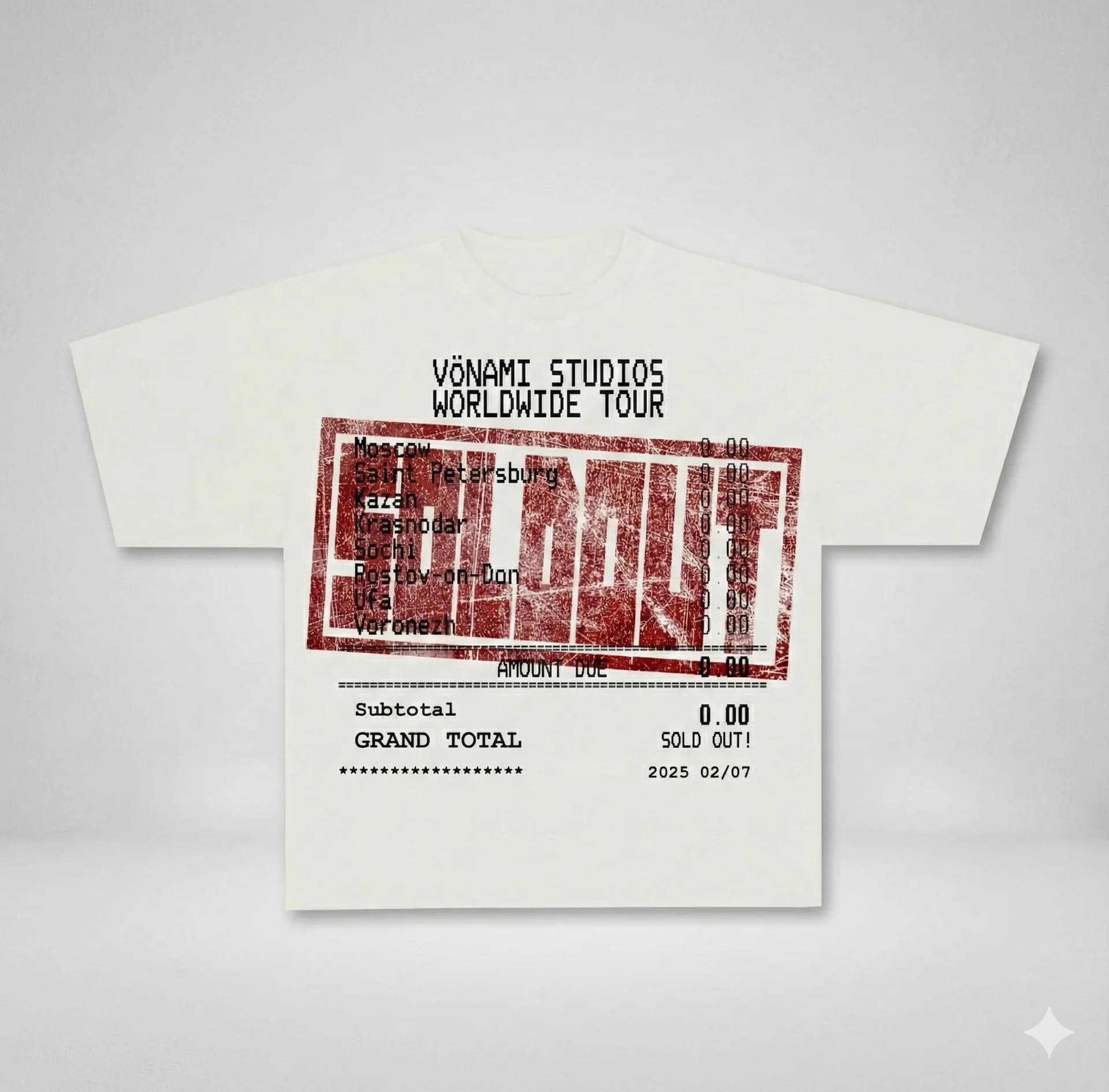 Футболка мужская WORLDWIDE TOUR Oversize